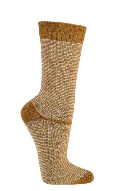 2 Paar TippTexx 24 Ringel Trend-Socken mit Merino- & Alpakawolle